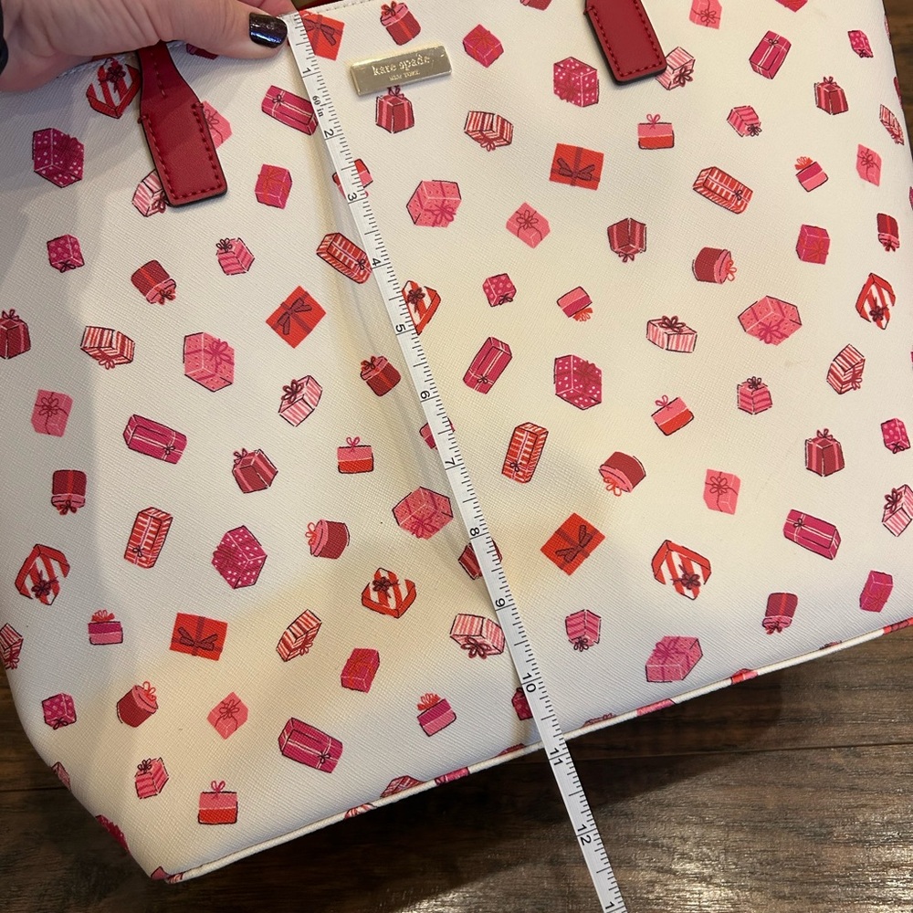 KATE SPADE New York Shore Street Margareta Bag Red Pink Gift Present Pattern - Picture 11 of 15
